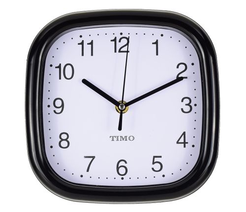 ZEGAR ŚCIENNY 20 cm (T41)  - czarny na Arena.pl