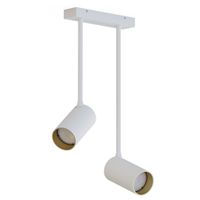 Lampa stropowa 2-płomienna Mono 7672 kuchenna nad wyspę biała
