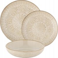 2 x KOMPLET PORCELANA ZESTAW SERWIS OBIADOWY TALERZE 18el 6 OSÓB WZÓR ARIST