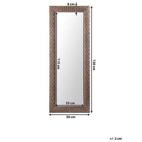 Lustro Ścienne 50 X 130 Cm Brązowe Antibes na Arena.pl