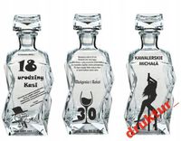 KARAFKA szklana z grawerem prezent na święta dla chłopaka różne wzory