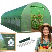 TUNEL OGRODOWY FOLIOWY SZKLARNIA 6x3m FOLIA UV-4 PREMIUM NAMIOT 18m2 duży