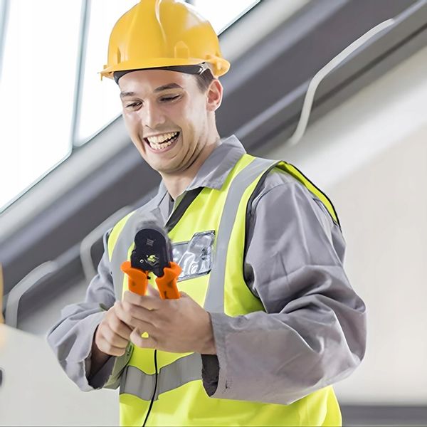 ZACISKARKA KONEKTORÓW KOŃCÓWEK 0,25-10 ŚCIĄGACZ IZOLACJI + 600 szt. TULEJEK zdjęcie 12