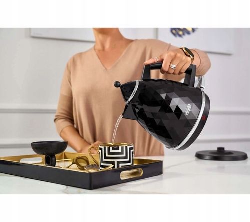 Czajnik elektryczny DeLonghi Brillante KBJ 2001.BK 1,7L 2000W Czarny na Arena.pl