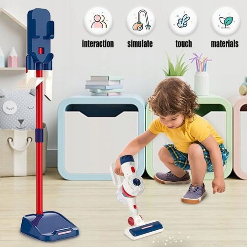 Zestaw Sprzątający 8w1 Odkurzacz Pionowy dla Dzieci Robot Mop Miotła 3 L+ na Arena.pl