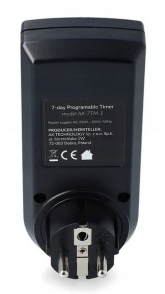 PROGRAMATOR CZASOWY WŁĄCZNIK WYŁĄCZNIK LCD CYFROWY HARMONOGRAM 7 DNI 10 UST zdjęcie 11