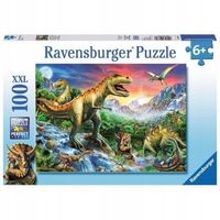UKŁADANKA Logiczna Hobby PUZZLE Gra Manualna 100 ELEMENTÓW Epoka Dinozaurów