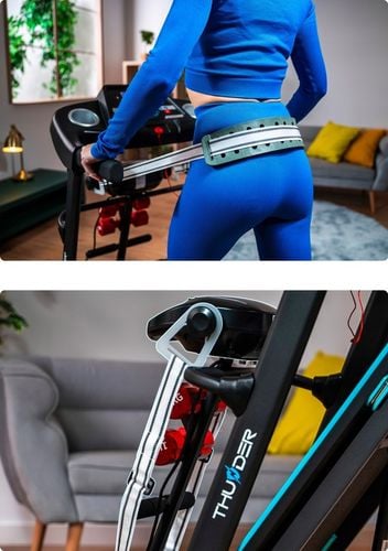 Bieżnia elektryczna domowa treningowa 140kg masażer amortyzacja aplikacja na Arena.pl