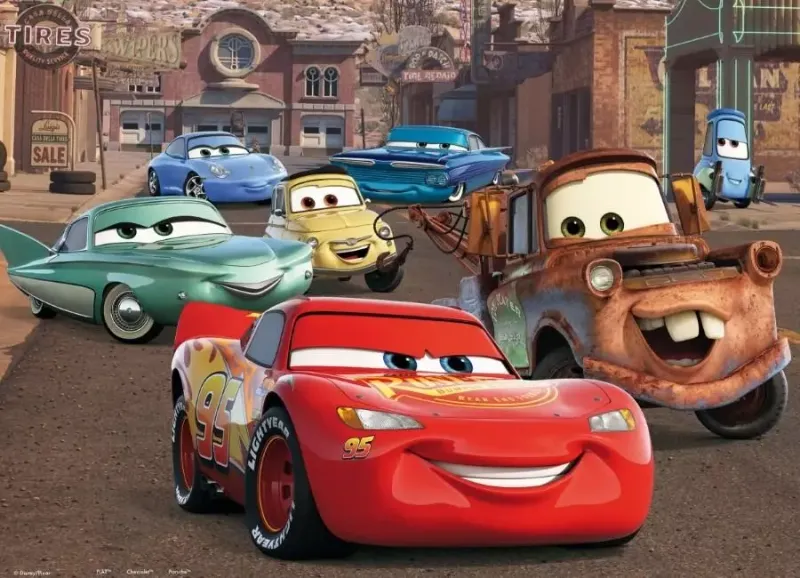 Puzzle dwustronne maxi 108 elementów. Auta 3 zdjęcie 2