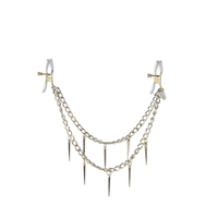 zaciski na sutki fetish fantasy rock hard nipple clamps silver pipedream