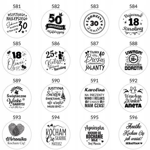 KIELISZEK Z GRAWEREM ZŁOTY PREZENT DLA NIEJ NA URODZINY 18 20 30 40 50 na Arena.pl