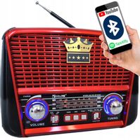 RADIO RETRO PRZAENOŚNE KUCHENNE SOLAR BLUETOOTH AKUMULATOR USB