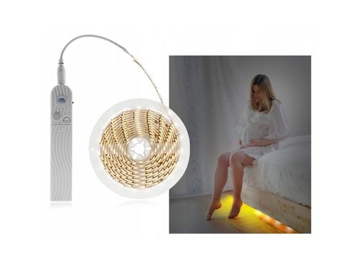 TAŚMA LED MONO 2M Z CZUJNIKIEM RUCHU NA BATERIE na Arena.pl