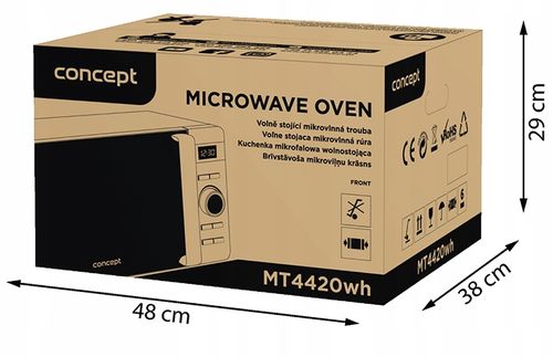 Kuchenka mikrofalowa wolnostojąca Concept MT4420WH na Arena.pl