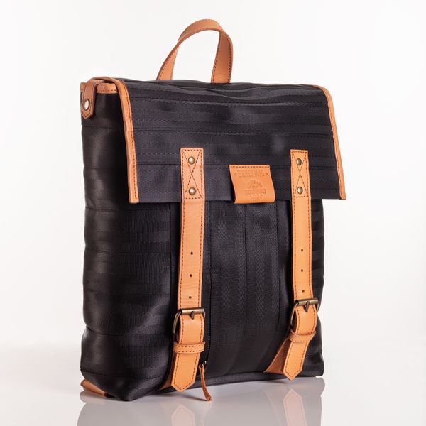 Plecak Uniwersalny Duży Skórzany Wykonany Z Recyklingowych Materiałów Beltimore R28 zdjęcie 2