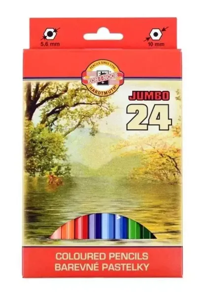 Kredki Omega Jumbo 24 kolory zdjęcie 1