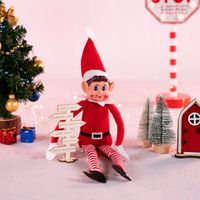 ELF PSOTNIK maskotka on shelf behaving badly zabawa adwentowa krasnal skrza