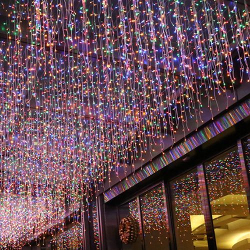 Sople świetlne LED 500 – kurtyna 13,4 m, wielokolorowa, IP44, 8 trybów na Arena.pl