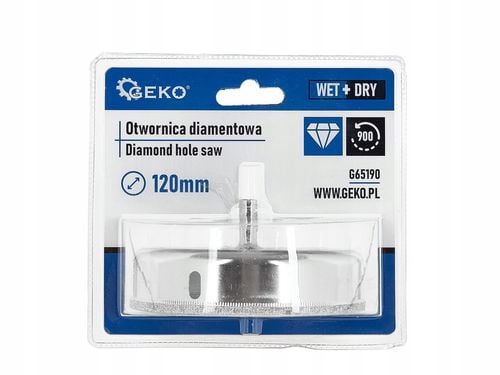 Wiertło koronowe diamentowe do gresu 120mm GEKO na Arena.pl