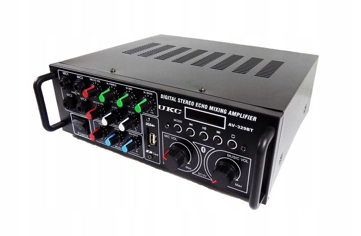 KOLUMNY ESTRADOWE 600W WZMACNIACZ BLUETOOTH USB SD PILOT NAGŁOŚNIENIE zdjęcie 12