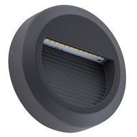 Elewacyjna LAMPA zewnętrzna ROUND LED 8147 Nowodvorski okrągła OPRAWA outdoor LED 1,6W 3000K ścienna IP54 czarna