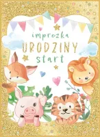 Karnet B6 Urodziny - Urodzinowe Zwierzaki