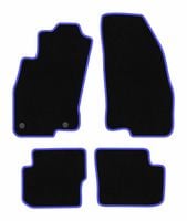 Dywaniki welurowe CARLUX-BLUE do Fiat Punto EVO czarne/niebieskie