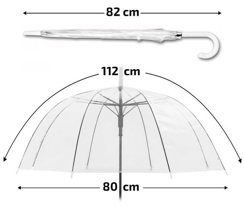 Parasol przeciwdeszczowy Parasolka transparentna na Arena.pl
