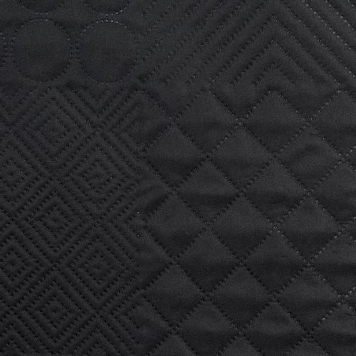 NARZUTA GEOMETRYCZNA PATCHWORK 220X240 CM CZARNA na Arena.pl