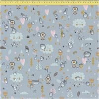 DreamRoots Wodoodporne Płótno Szare 160 cm x 200 cm