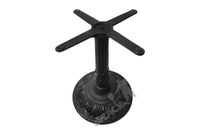 NOGA STOŁU H01 - NISKA Z KRZYŻAKIEM MOTYW ROŚLINNY PODSTAWA STÓŁ ŻELIWNA