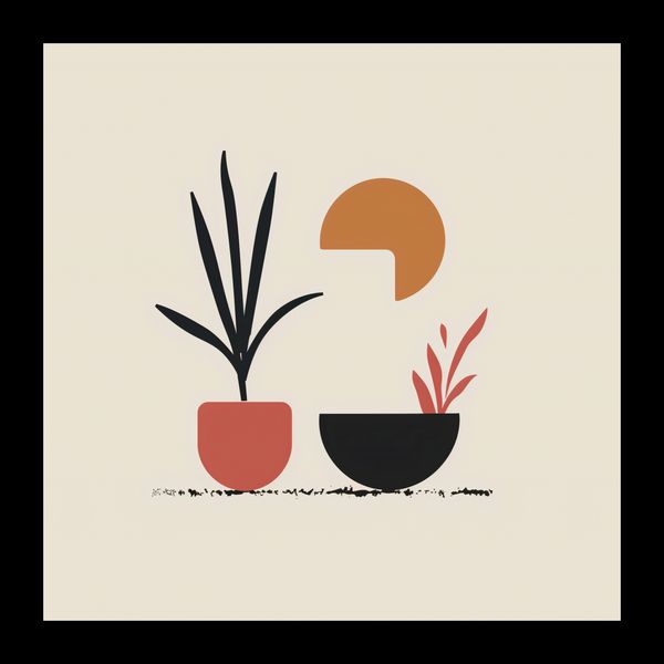 Plakat 20x20cm Domowy Ogród zdjęcie 2