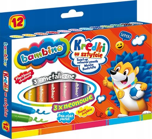 Kredki W Sztyfcie 12Kol.bambino 8672 na Arena.pl