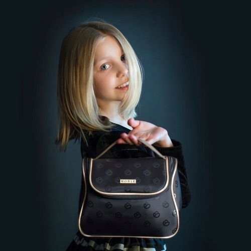 Kosmetyczka Damska Na Kosmetyki Średni Kuferek Podróżny Czarny NOBLE na Arena.pl