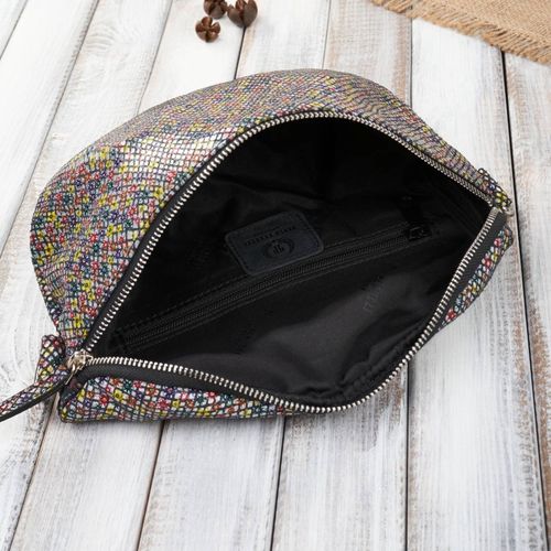 saszetka nerka damska skórzana z kwiatowym wzorem paolo peruzzi t-36-d na Arena.pl