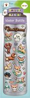naklejki dekoracyjne water bottle corgi teams happy color