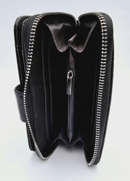 Eslee - elegancki portfel damski skóra ekologiczna czerwony lakier F6987 zdjęcie 4