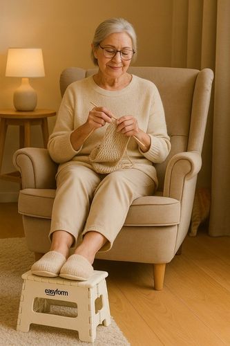 TABORET STOŁEK SKŁADANY ANTYPOŚLIZGOWY KRZESŁO PODEST SCHODEK 150KG na Arena.pl