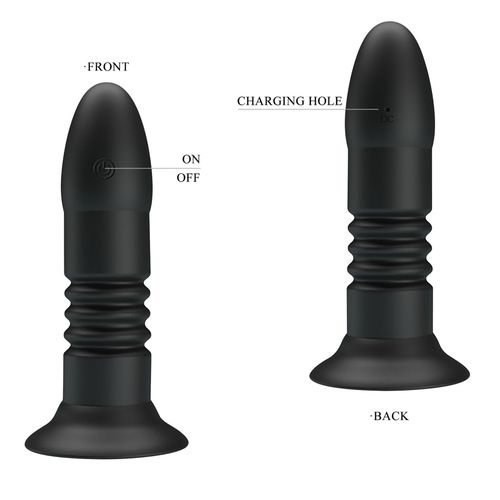 mr play - vibrating anal plug 4 vibrations 4 thrusting remote control na Arena.pl
