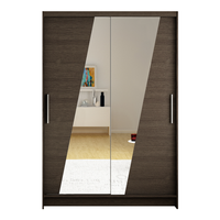 Szafa przesuwna MIAMI VIII 120cm - pojemna garderoba - CHOCO