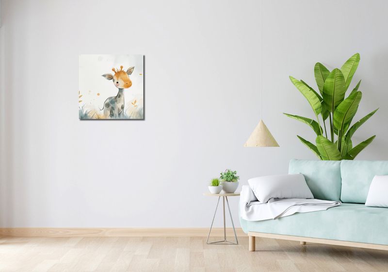 Obraz 50x50cm Mała Żyrafka zdjęcie 2