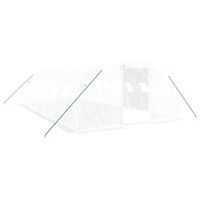 Szklarnia ze stalową ramą, biała, 32 m², 8x4x2 m