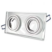 OPRAWA HALOGENOWA LED STYX GU10 SZKLANO-ALUMINIOWA BIAŁA IP20