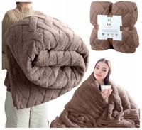 Bardzo GRUBY Koc Narzuta na Łóżko 150x200 PUSZYSTY Miękki Ciepły PREMIUM