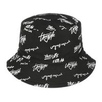 Kapelusz Dwustronny Bucket Hat Czapka Thuglife Czarny Kap-M-7