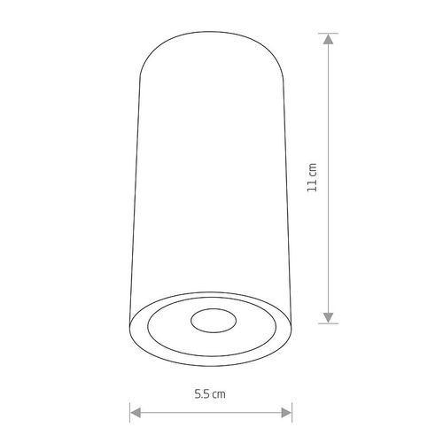 Sufitowy downlight zewnętrzny EDESA 9111 LED 3W 3000K spot biała tuba na Arena.pl