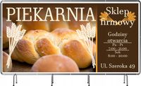 BANER REKLAMOWY 130x80 cm plandeka różne wzory duży wybór PIEKARNIA