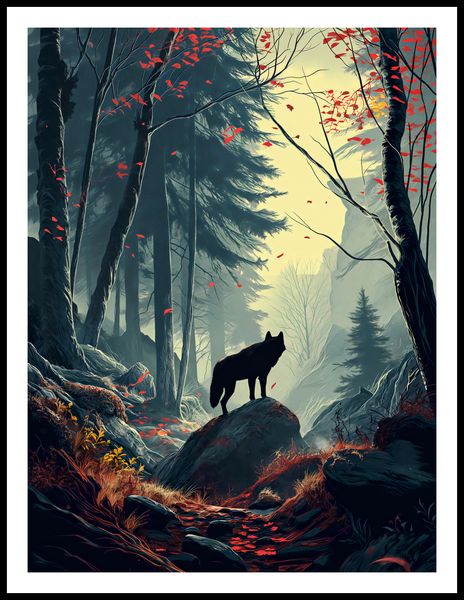 Plakat 60x80cm Leśne Echa zdjęcie 3