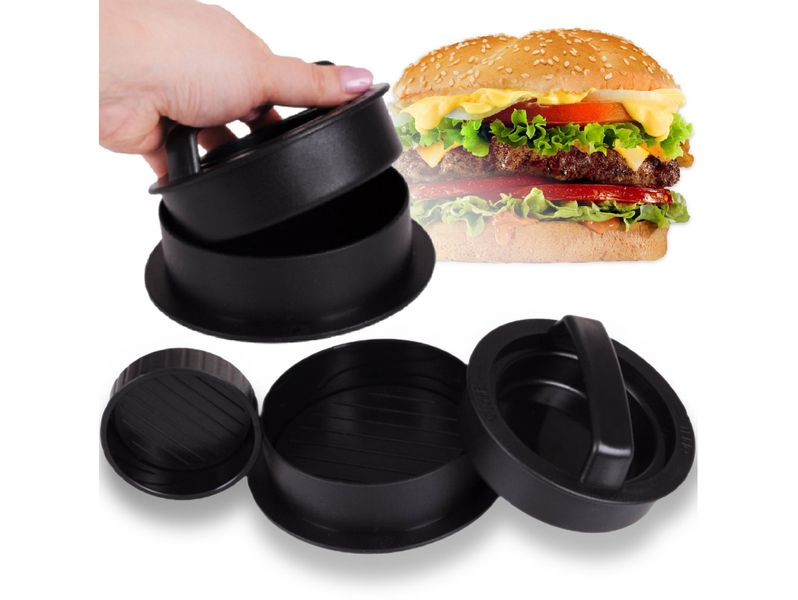 Prasa forma do hamburgerów burgerów kotletów 3w1 zdjęcie 1
