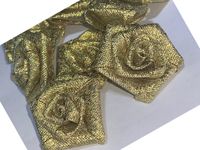 Różyczki metaliczne RM-04 złote (5szt)